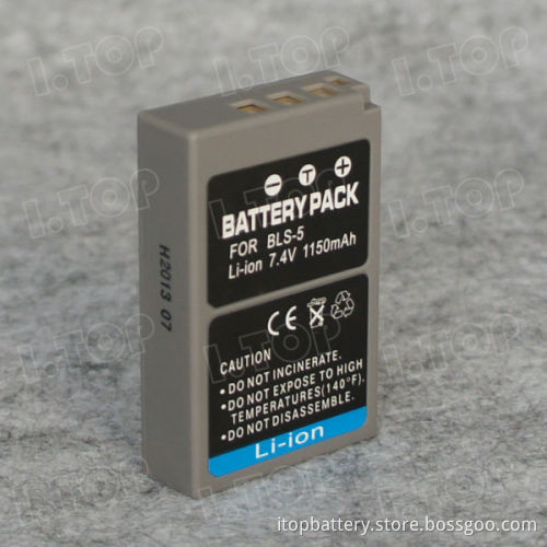 Portable battery pack for BLS-5 Olympus batteries,7.4V 1150mAh, Made in china